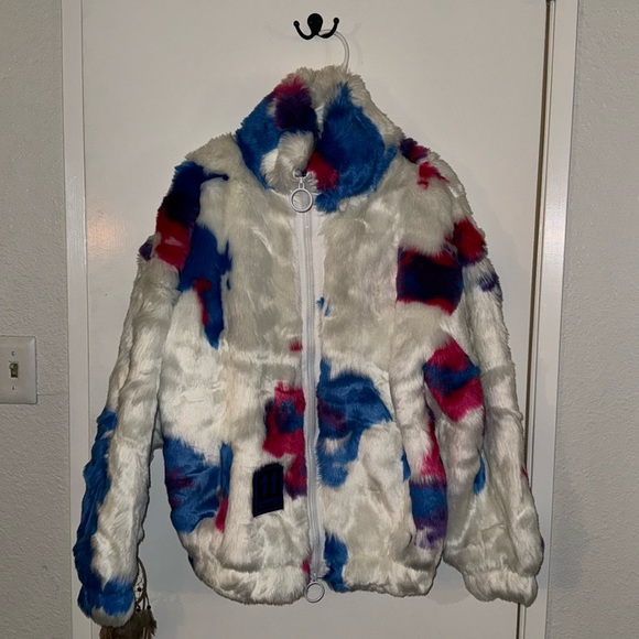 Off-White Other - Off-White Faux Fur Anorak Coat